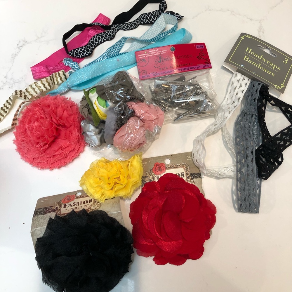 Baby/ toddler girls headband flowers